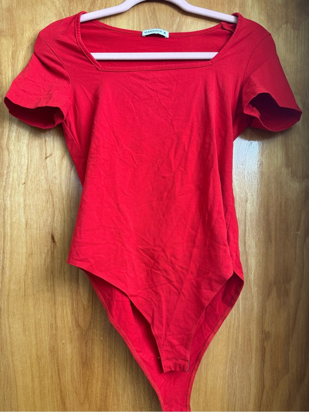 Mangopop Red One-Piece Bodysuit